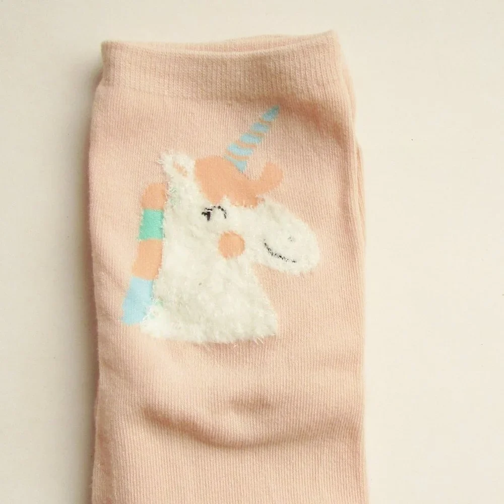 Caramella Boxed Set of 4 Girls Youth Socks Animal Patterns Pink New in Box